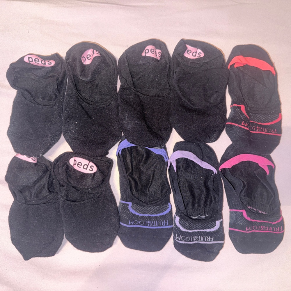 Girls no show socks - 10 pairs